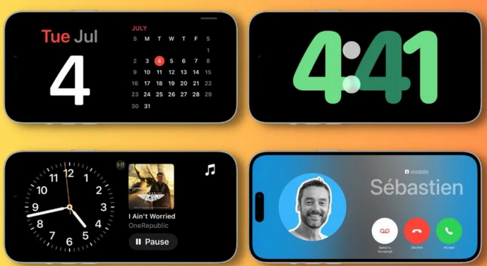 石屏苹果手机维修分享iOS17横屏充电待机显示有什么好处 